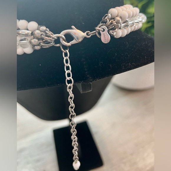 CHICOS STATEMENT NECKLACE & CLIP ON EARRINGS-SPARKLE BLING TASSLES & MORE!🔥🔥🔥 - Picture 15 of 17